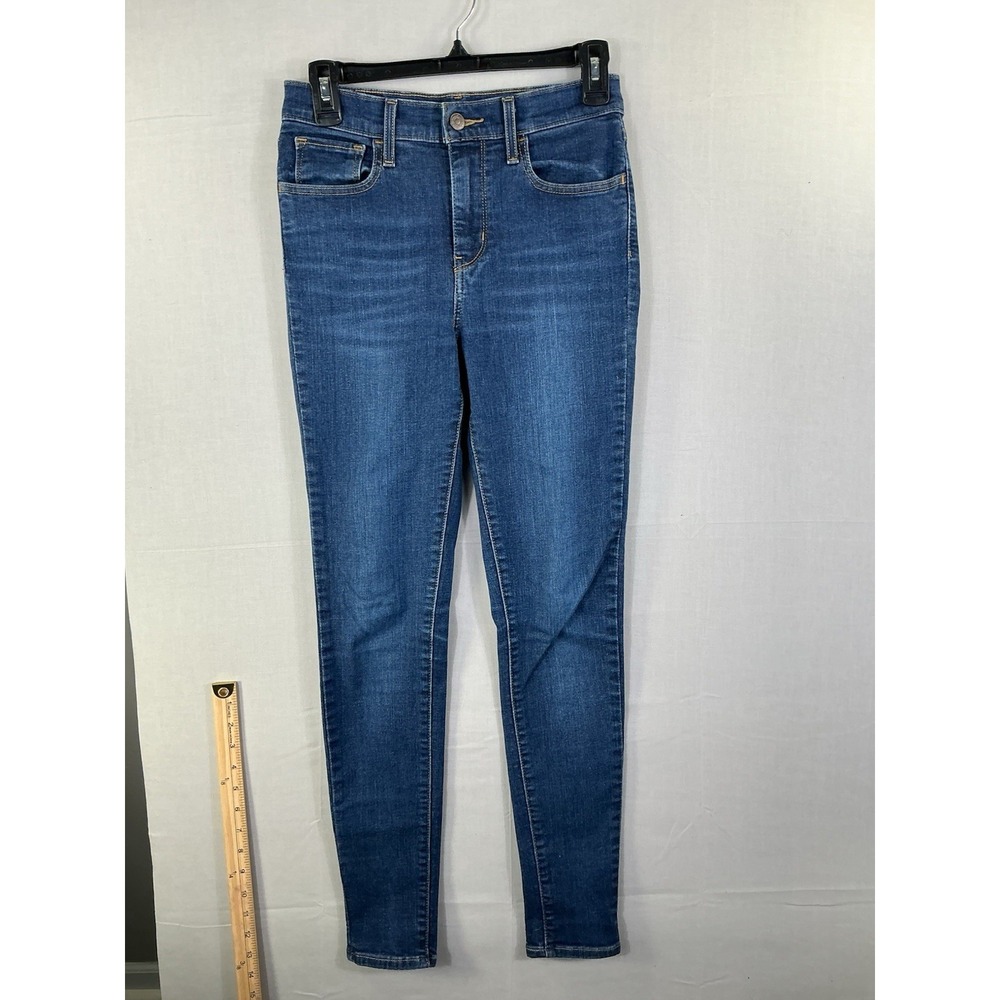 Levi's 720 High Rise Super Skinny Jeans Women's 27x30 Blue Stretch Denim
